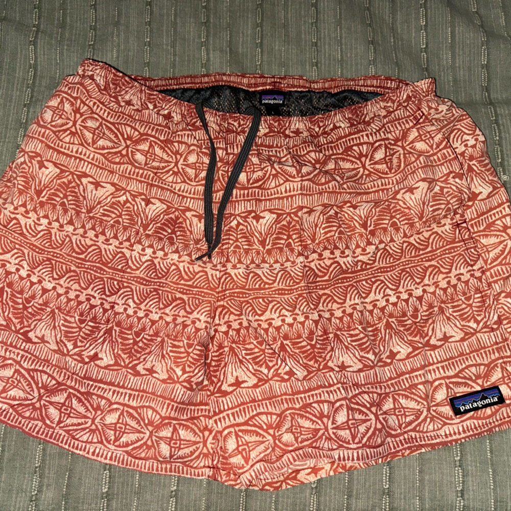 Patagonia Red Patterned Bathing Suit